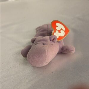 Ty Lilac Hippo Stuffed Animal